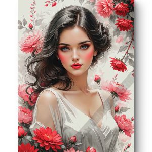 Tableau Élégance Florale - Bianca