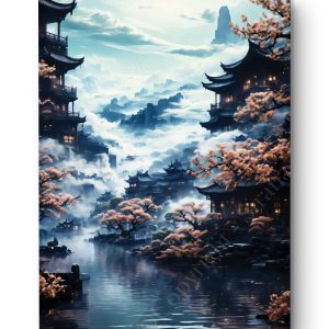 Tableau Brume d'Asie