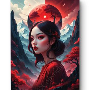 Tableau Rouge Mystique