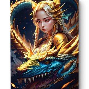 Tableau Gardienne du Dragon d'Or