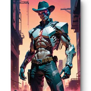Tableau Cowboy du futur