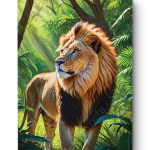 Tableau Roi de la Savane