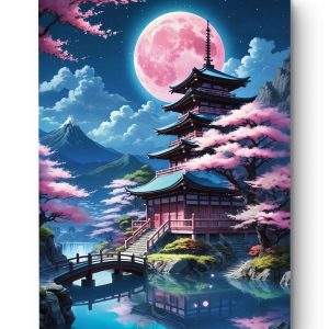 Tableau Pagode Sakura