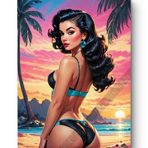 Tableau Pin Up - Linda