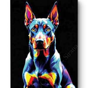 Tableau Doberman