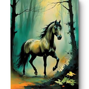 Tableau Cheval gris